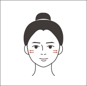 편평한 얼굴의 폭, 특히 가운데 안면이 넓은 경우