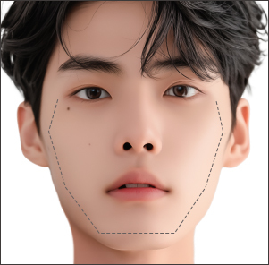 얼굴이 크고 넓어보이는 경우